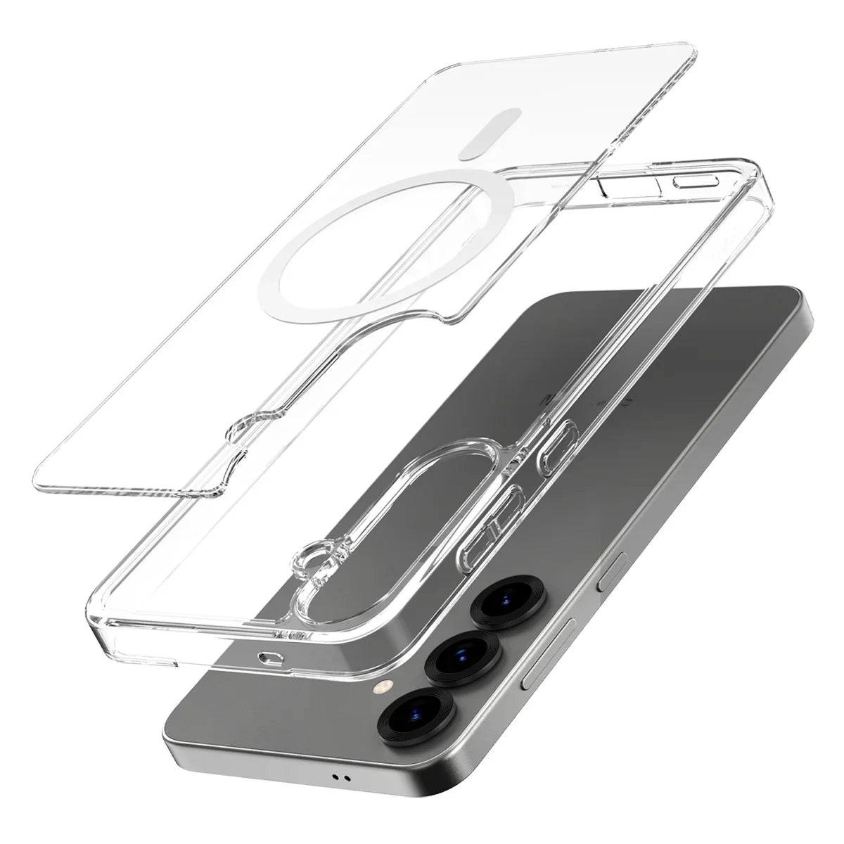 Araree Samsung S25 Duple Magsafe Case - Clear - Tashqila Araree Samsung S25 Duple Magsafe Case - Clear - Tashqila
